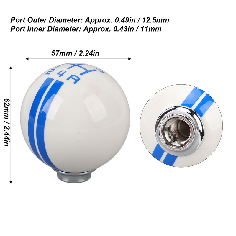 5 Speed Shift Knob Round Ball Manual Shift Knob with