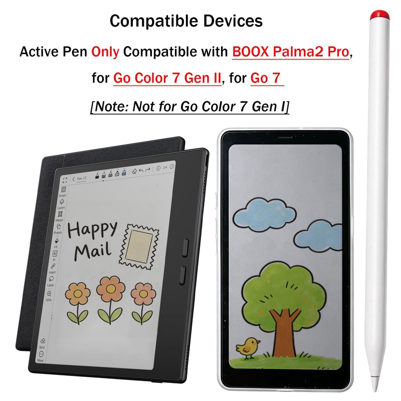 Active Stylus Pen Only Compatible with BOOX Palma 2 Pro,Go