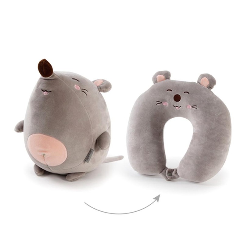 Mouse Pillow Multifunctional U Shaped Neck Pillow Super Soft Plush