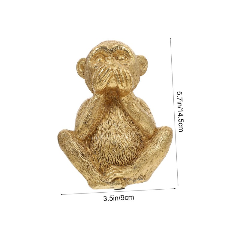 TEHAUX Three not Monkeys feng Shui Monkey Figurine See no