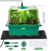 Seed Starter Trays with Grow Lights and Heat Mat, 72