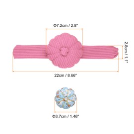 HARFINGTON Wrist Pin Cushions, Sewing Needle Pin Cushion Adjustable Strap with Elastic Strap Finger Ring Pincushions Fit All Wrist Sizes for Sewing Quilting Needlework DIY Crafts, Pink/Blue