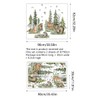 Runtoo Large Woodland Animals Wall Decals Bear Fox Deer Mountain