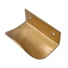 Oneyijun 2 Pcs Leaf Shape Cabinet Drawer Wardrobe Door Brass