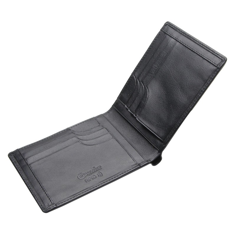 Esquire Logo Card Holder Leather 12 cm