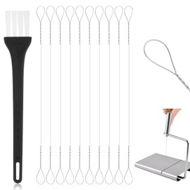 10 Pcs Cheese Slicer Wire 5.7 Inch Cheese Cutters for Block Cheese, Stainless Steel Cutter Wire Replacement Slicer Kit for Home Kitchen Restaurant Marble Cheese Butter Cutting Board