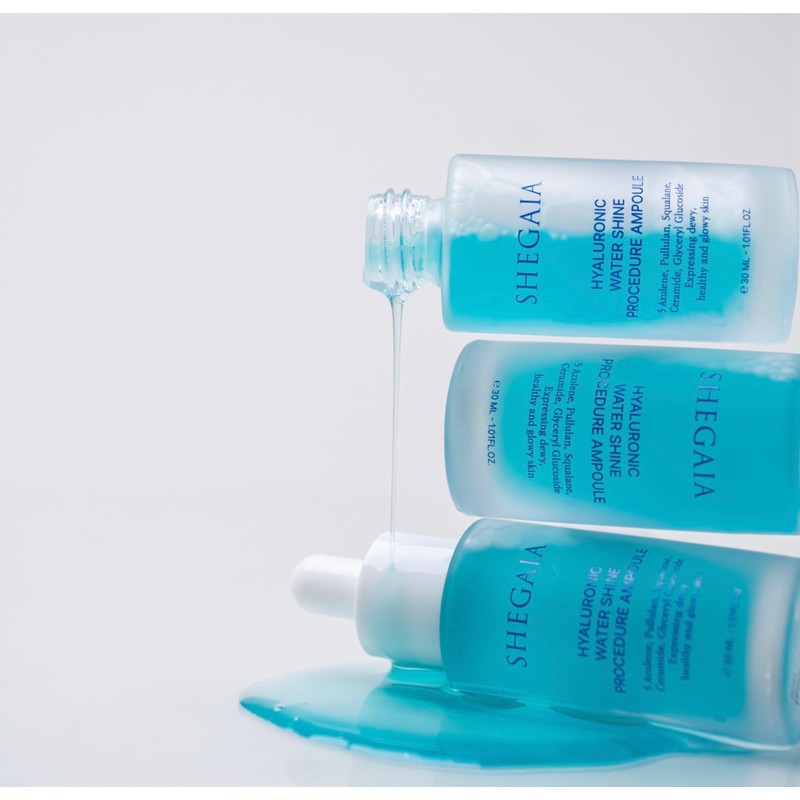 Shegaia Hyaluronic Water Shine Procedure Moisture Ampoule / 쉬가이아 히알루로닉