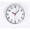 REAL ACCESSORIES® Stylish Modern Wall Clock with Silver Frame &