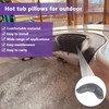 Dark Grey Hot Tub Neck Pillow Replacement for Artesian Island