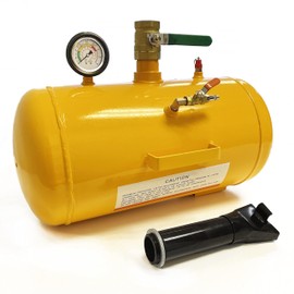 HTTMT- 5 Gallon Vehicle Air Tire Bead Seater Blaster Tool Seating Inflator Truck ATV 145PSI [P/N: ET-CAR-TIRE005-5G-YELLOW]