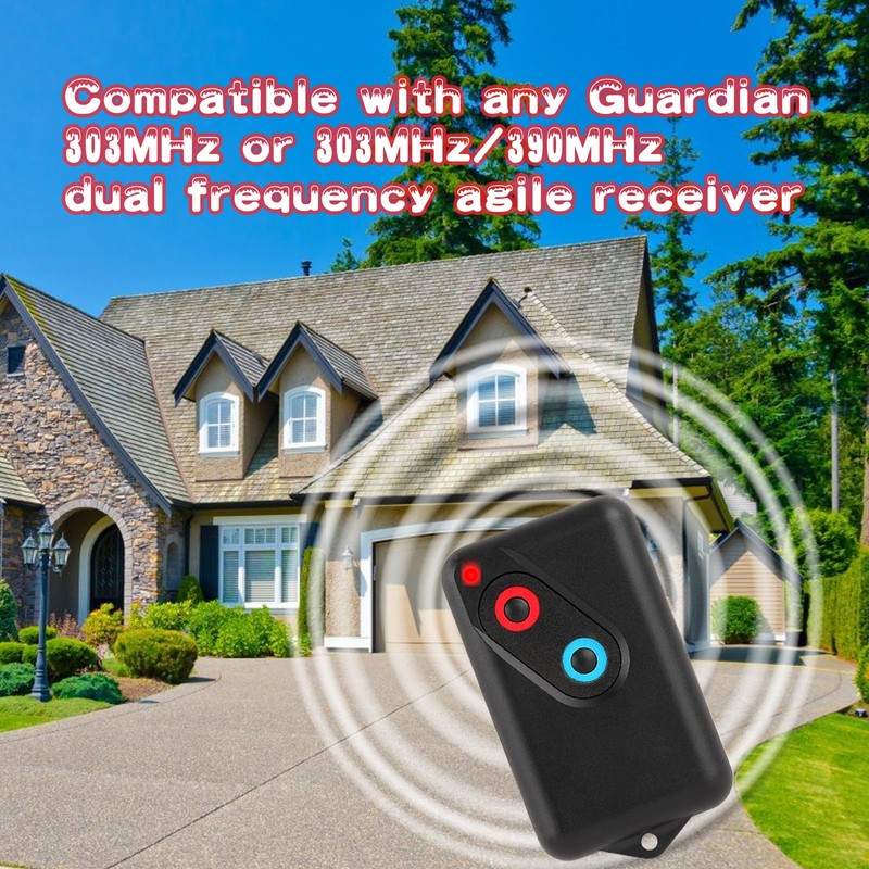 2211-L 2211-L(TX) GDOR2B for Guardian Garage Door Opener Remote, 303mhz/390mhz