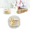 Music Box Polygon Shape Transparent Golden Relaxing Acrylic Metal Clear