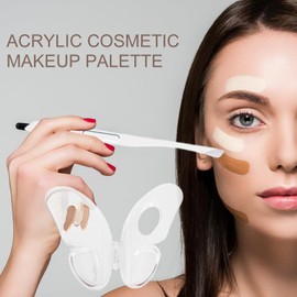 Makeup Palette,Acrylic Blending Palette for Foundation | Portable Foundation Palette Mixing Tray for and Pigment Blending