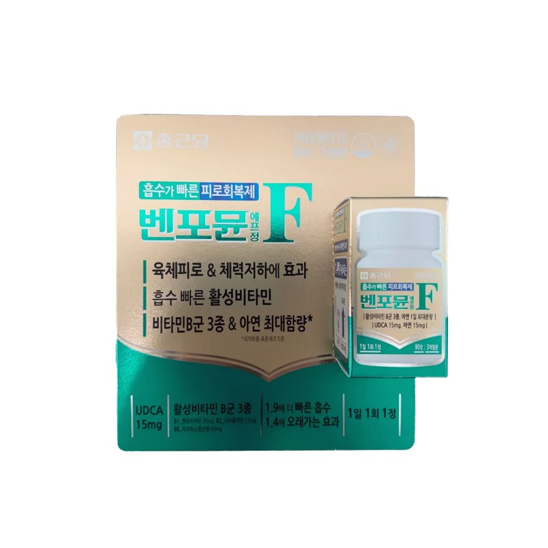 Chong Kun Dang Benfotiamine Fatigue Relief UDCA Active Vitamin 180