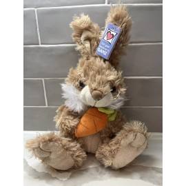 Ganz TOFFEE Easter Bunny Plush With Carrot, Stuffed Animal Toy NWT NEW