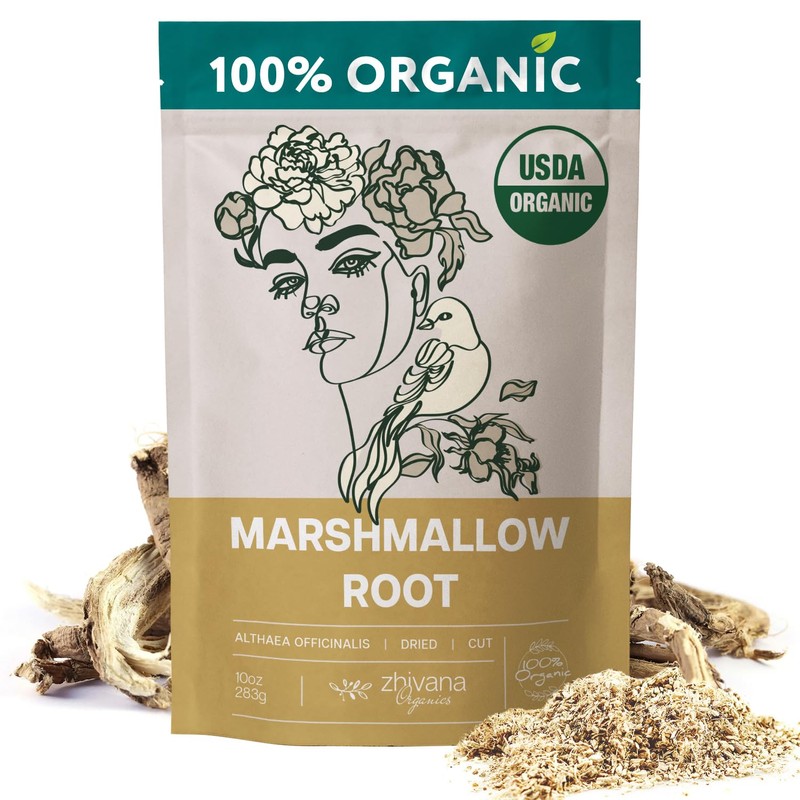 Marshmallow Root Tea Organic (10oz.) - Marshmellow Root Herb (Althaea