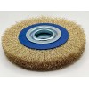 Mopani 1-Pc 6" INCH ROUND BRASS WIRE BRUSH WHEEL FOR