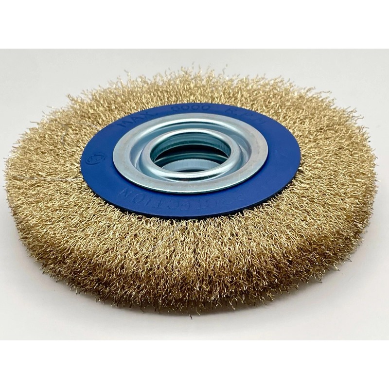 Mopani 1-Pc 6" INCH ROUND BRASS WIRE BRUSH WHEEL FOR