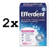 2x Efferdent Complete Clean Anti-Bacterial Daily Denture Cleanser Tablets 204Ct
