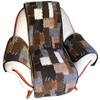Alpenwolle Armchair and Armrest Protector Patchwork 3 Pieces