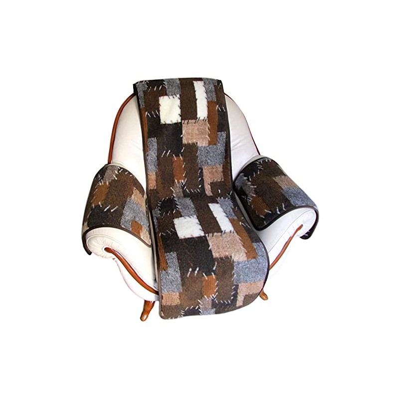 Alpenwolle Armchair and Armrest Protector Patchwork 3 Pieces