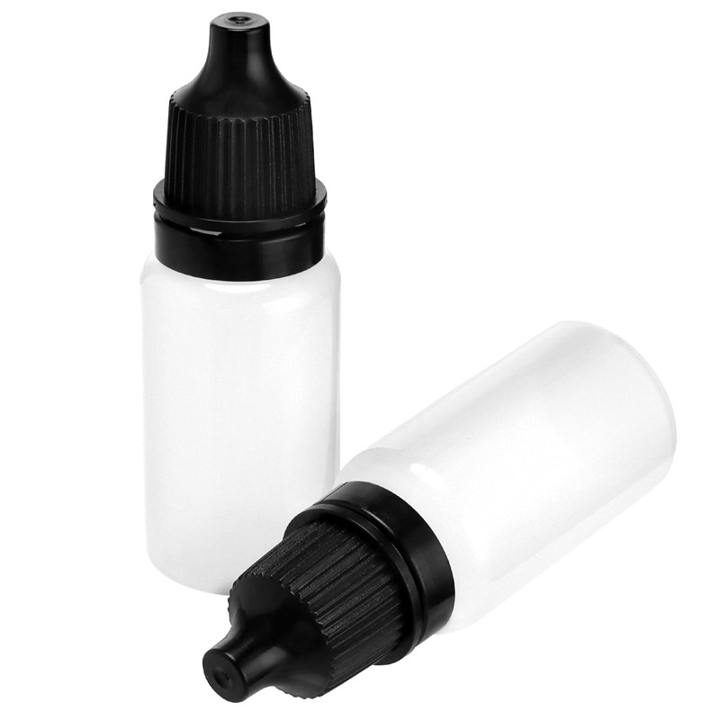 TAICHEUT 300 PCS 10ml Dropper Bottles, 60x21mm Squeezable Dropper Bottles