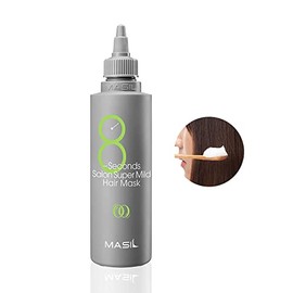 Masil Mascarilla Capilar Súper Suave 8 Segundos - Todo En Uno Cuidado Del Cabello para Cabello y Cuero Cabelludo, Neautral Ph 6.4, Tratamiento Restaurador Proteico, 3.38 Fl Oz