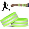 2 PCS High Visibility Armbands, Reflective Wristband, Elasticated Ankle Bands