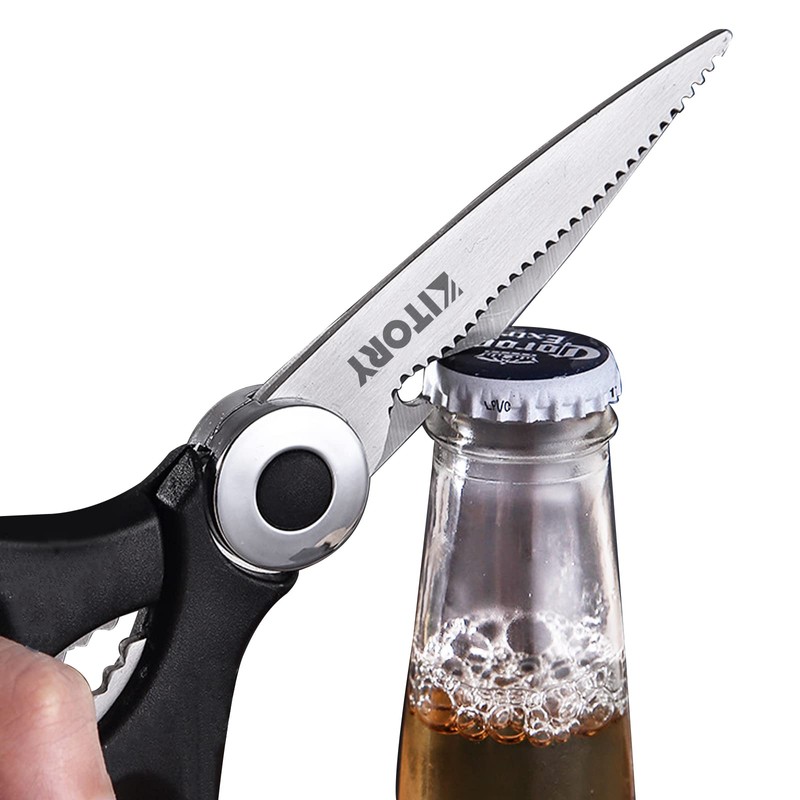 Kitchen Shears, Kitory Premium Heavy Duty Shears Ultra Sharp Stainless