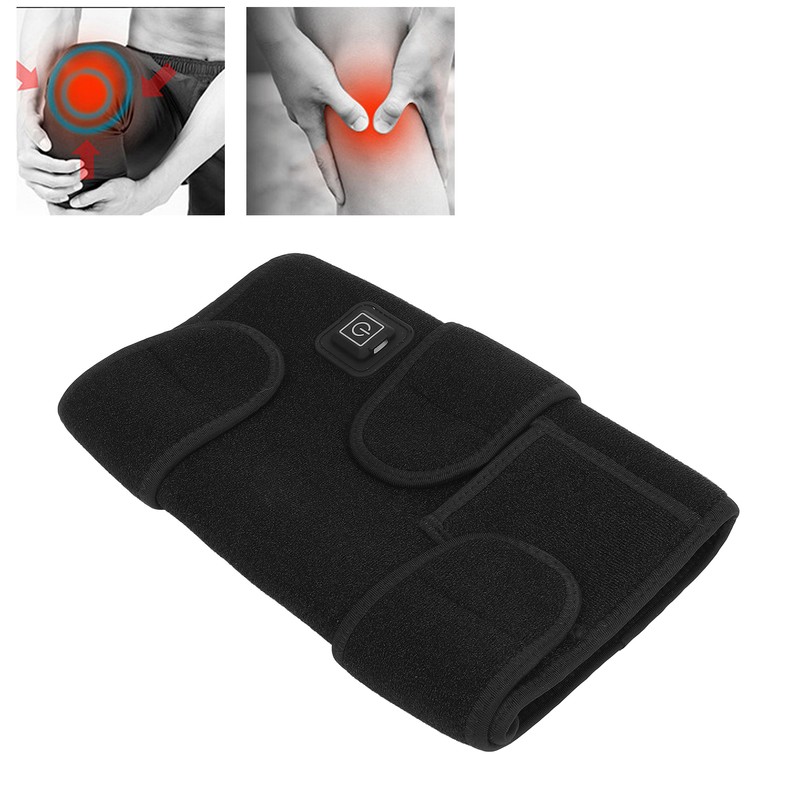 Heated Knee Brace Wrap 3 Levels Temperature Rapid Heating Rechargeable
