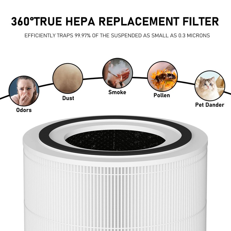 True HEPA Replacement Filter Compatible with 240 Air Cleaner Purifier,