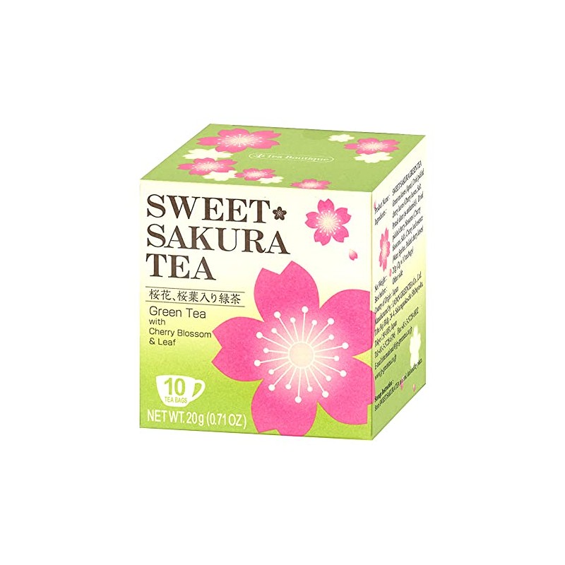 Tea Boutique Sweet Sakura Tea Green Tea With Cherry Blossom