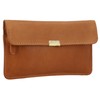 Gusti Rani Leather Wallet Purse Clutch Women's Vintage Leather Brown,
