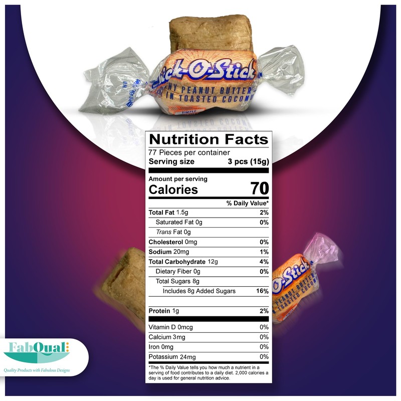 Atkinson Candy 1LB Chick O Sticks Candy Full Size Pack