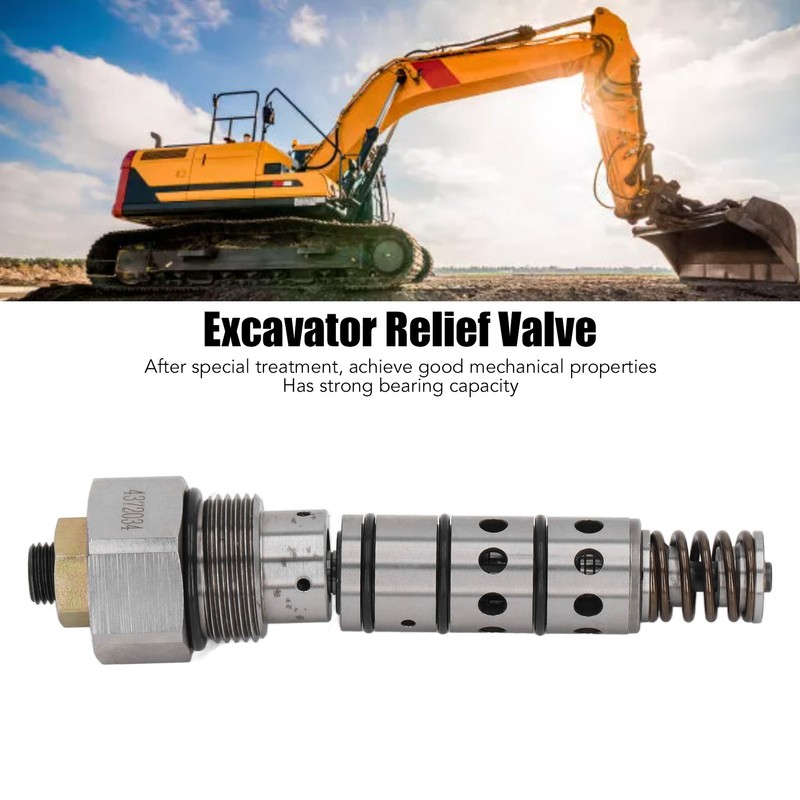 Main Overflow Valve Steel Professional Excavator Relief Valve Replacement EX200