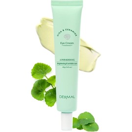 DERMAL - Contorno de Ojos con Cicamida, Crema Nutritiva Antiedad para Ojos, con Centella Asiática y Ceramida. 1.41 Oz.