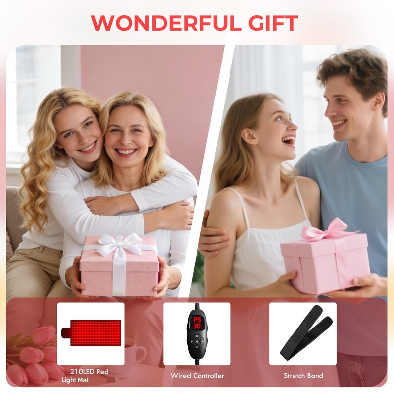 Red Light and Near-Infrared Light Pad with 660 nm and