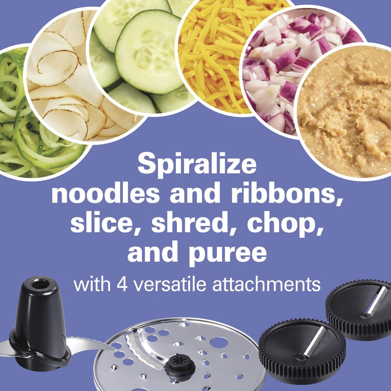 Hamilton Beach Food Processor & Vegetable Chopper for Slicing, Shredding,