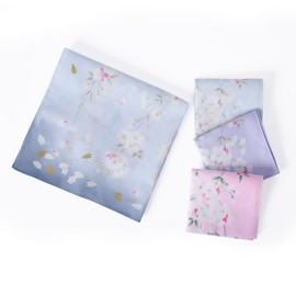 HOULIFE Handkerchiefs for Women, Ladies Vintage Floral Printing Handkerchief Soft Cotton Women Hankies Assorted Color (Mixed 1-3pcs)