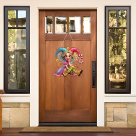 JJFox Diamond Art Hanging Kit for Adult,Special Shaped Rhinestone,DIY Acrylic Diamond Art Painting Window Pendants Home Garden Wall Hanging Kits Hanging Ornament (Clown)