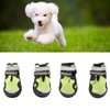 4Pcs Dog Booties Adjustable Slip Resistant Breathable Dog Boot with