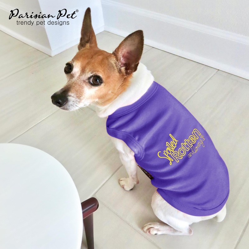 Parisian Pet Spoiled Rotten T-Shirt, Large