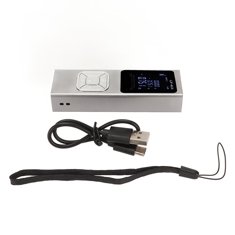 Handheld Laser Distance Meter Aluminium Alloy High Accuracy M Ft
