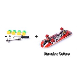 zalati Finger Skateboard Ramp Set Mini Fingerboard Kit with Tools for All Ages Games Playing Finger Exercise - Ramps with Rail
