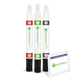 TouchUpDirect K23 Brilliant Silver Metallic Compatible With Nissan Exact Match Touch Up Paint Combo - Preferred Package