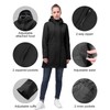 33,000ft Women's Softshell Long Jacket with Hood Fleece Lined Windproof
