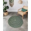 Craft Trade Mandala Green Round Tapestry Indian Wall Towel Tapestry