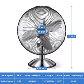 Simple Deluxe 12 Inch Stand Fan Low Noise High Velocity For Industrial Commercial Residential