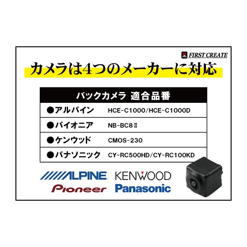 Smart FIRST CREATE FC-BC2 Rear Camera Mounting Kit for Daihatsu