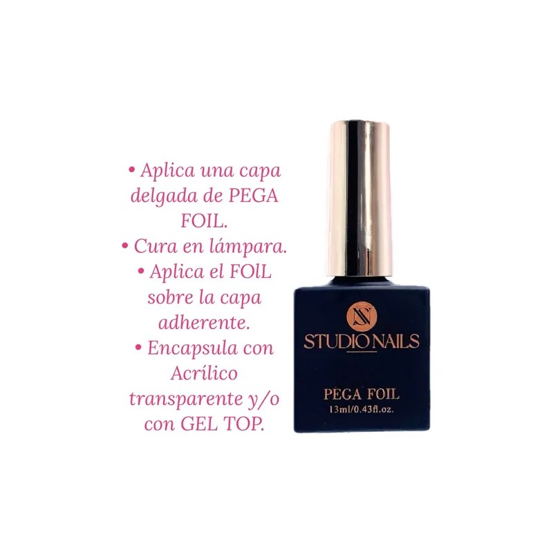 Pega Foil Studio Nails 13ml Pegafoil De Uñas Semipermanente